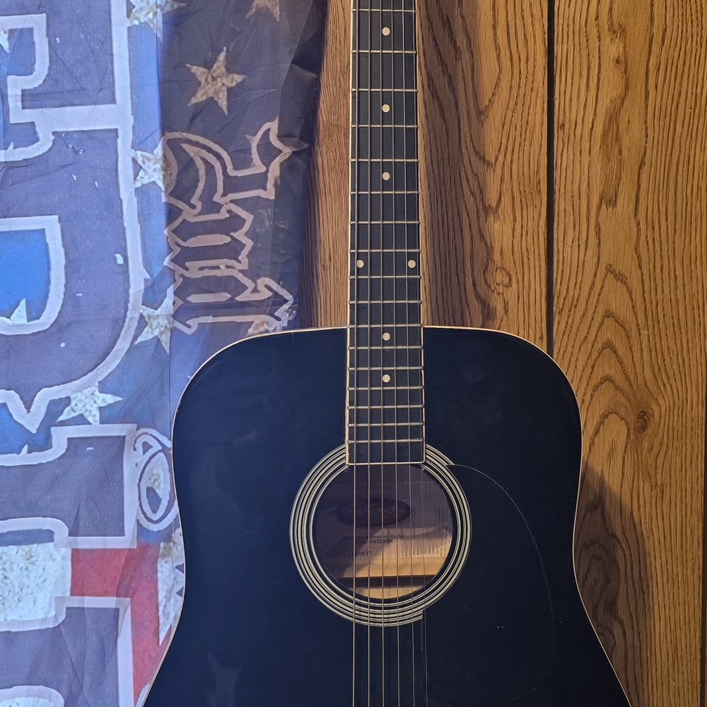 Black Acoustic Guitar
